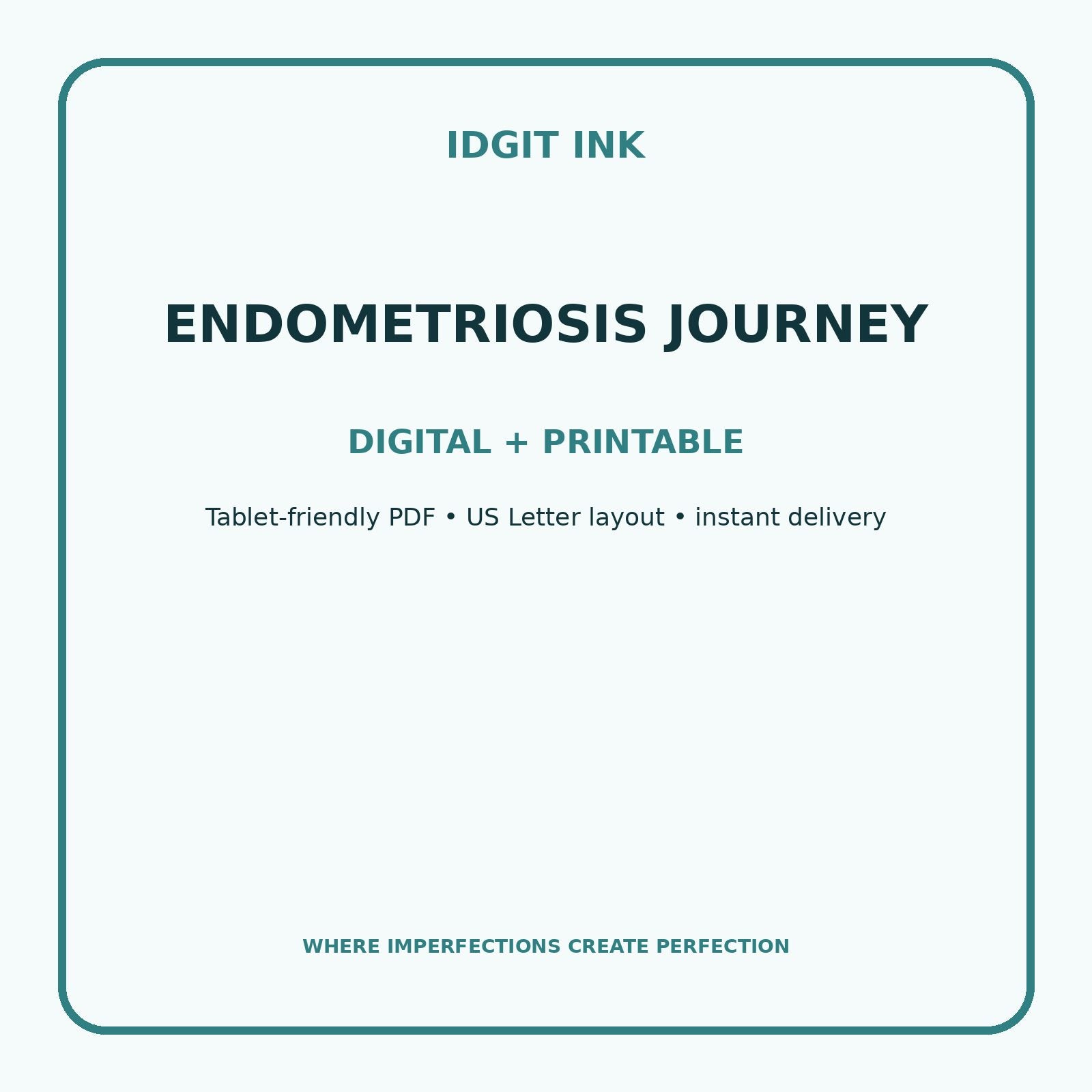 Endometriosis Journey Digital Journal – Deluxe 500-Page Planner — listing image 4 of 4