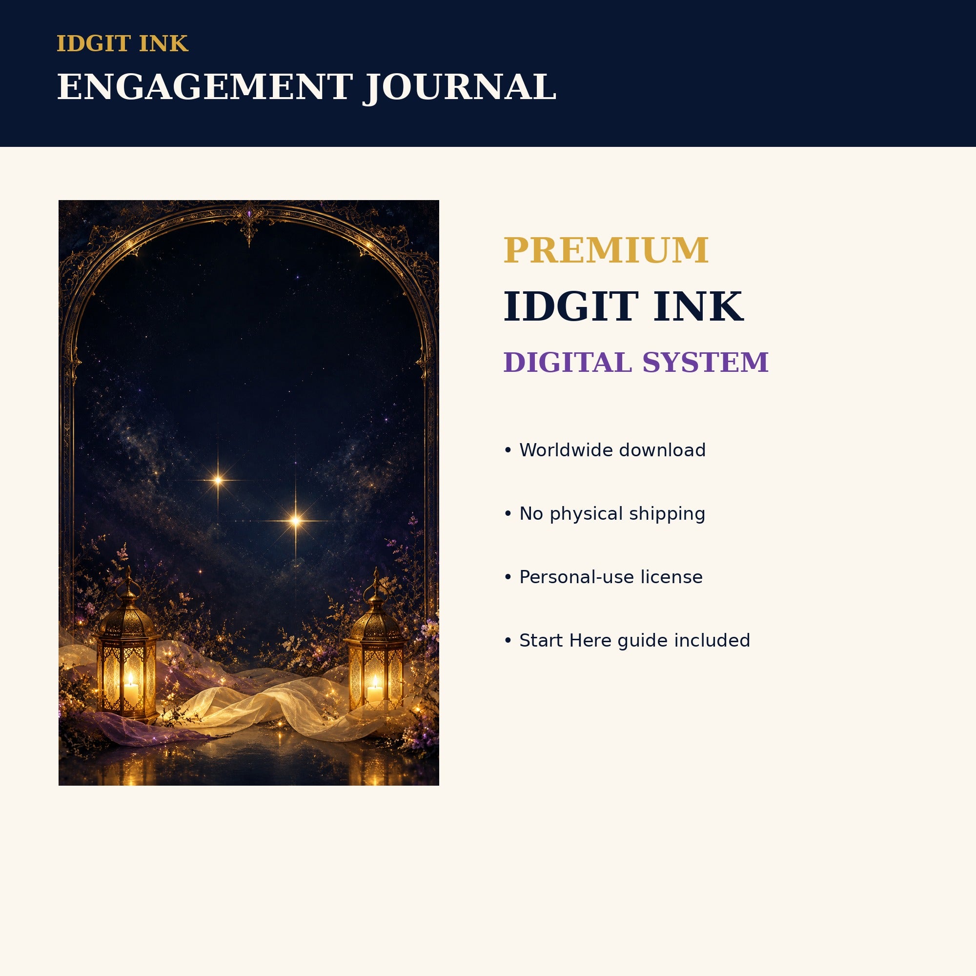 Idgit Ink Engagement digital journal — 75 device wallpapers preview