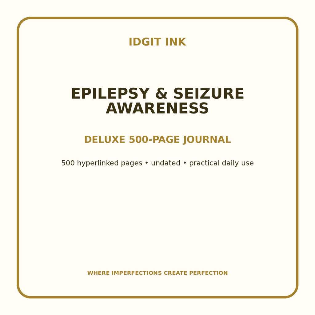 Epilepsy & Seizure Awareness Digital Journal – Deluxe 500-Page Planner — listing image 1 of 4