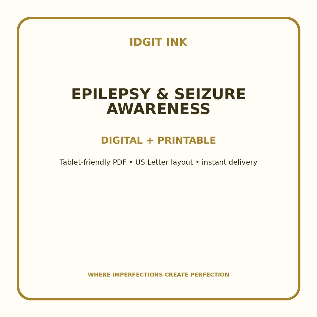 Epilepsy & Seizure Awareness Digital Journal – Deluxe 500-Page Planner — listing image 4 of 4