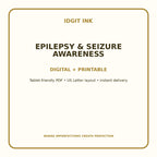 Epilepsy & Seizure Awareness Digital Journal – Deluxe 500-Page Planner — listing image 4 of 4