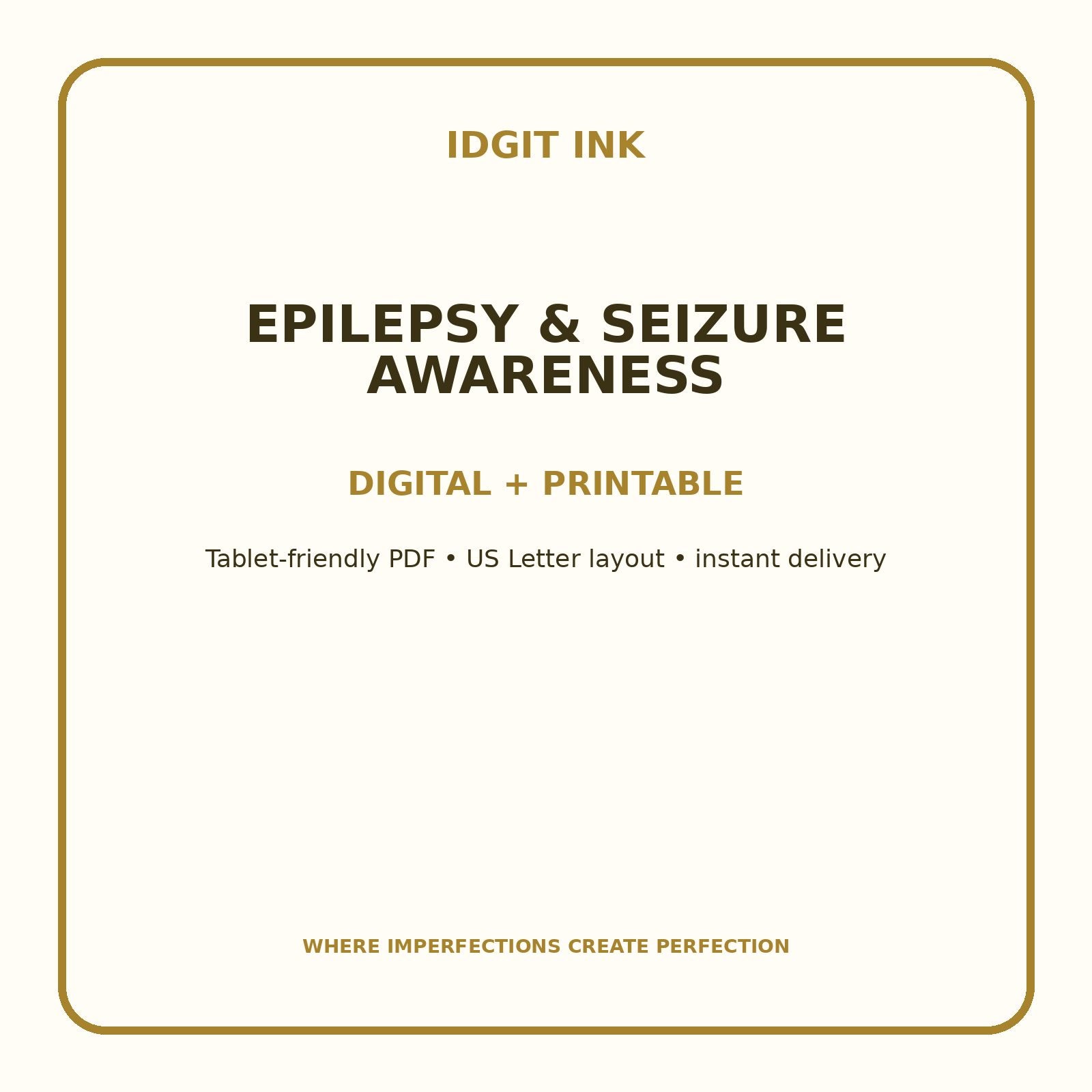 Epilepsy & Seizure Awareness Digital Journal – Deluxe 500-Page Planner — listing image 4 of 4