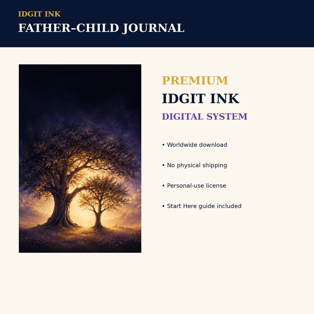 Idgit Ink Father–Child digital journal — 75 device wallpapers preview