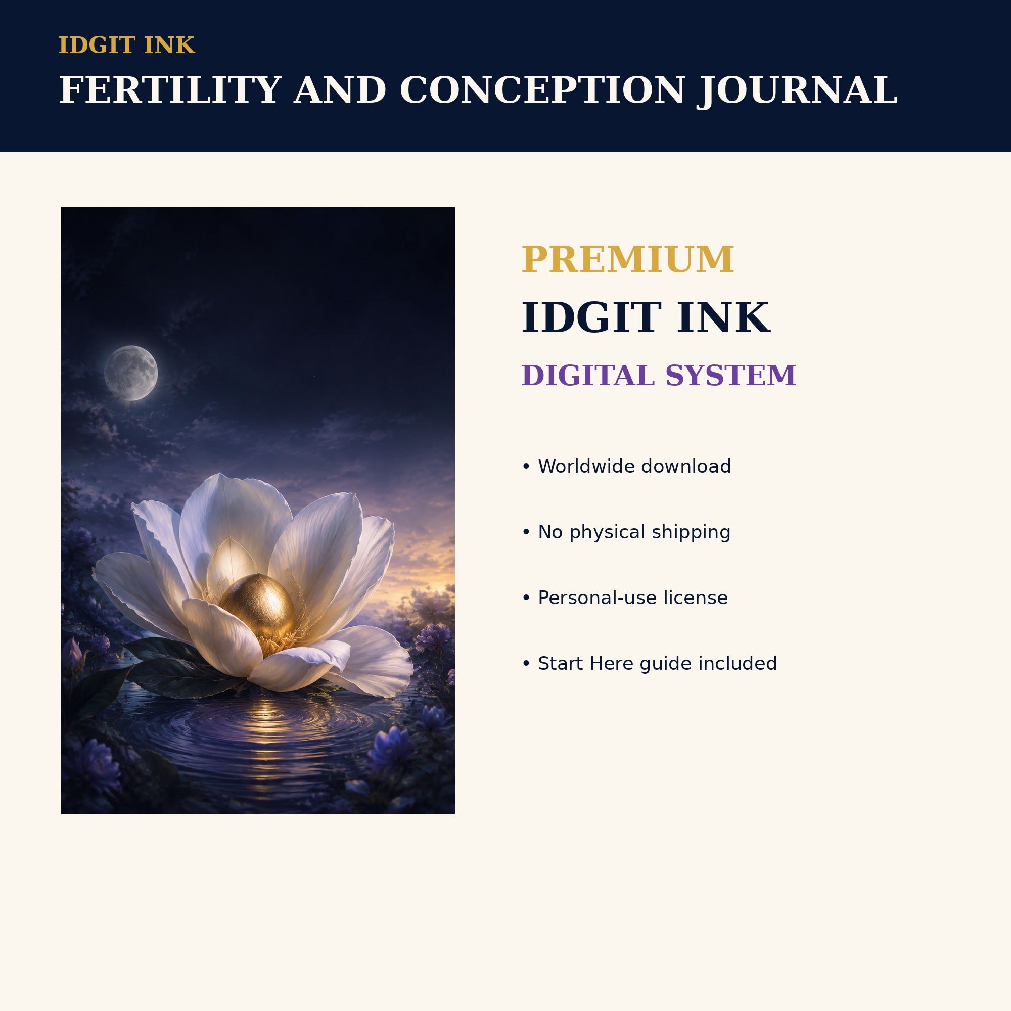 Idgit Ink Fertility and Conception digital journal — 75 device wallpapers preview