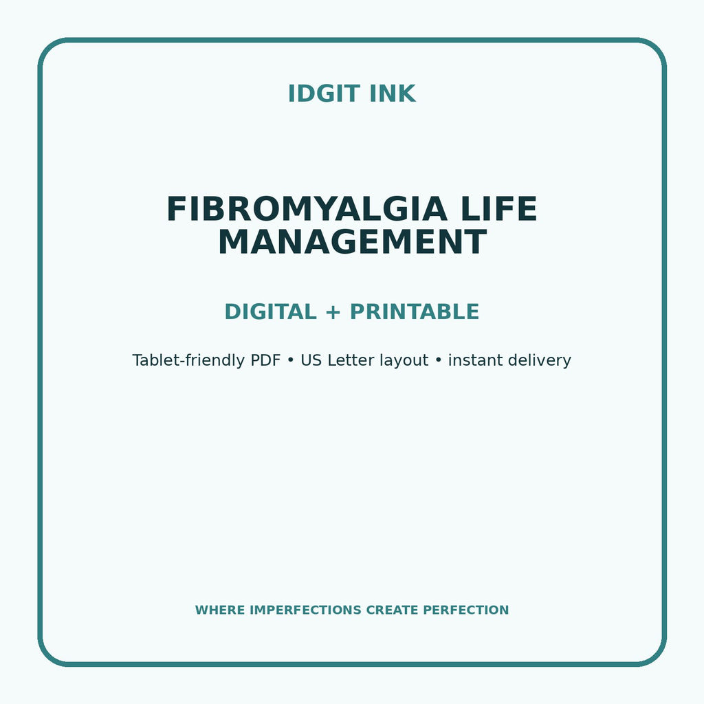 Fibromyalgia Life Management Digital Journal – Deluxe 500-Page Planner — listing image 4 of 4