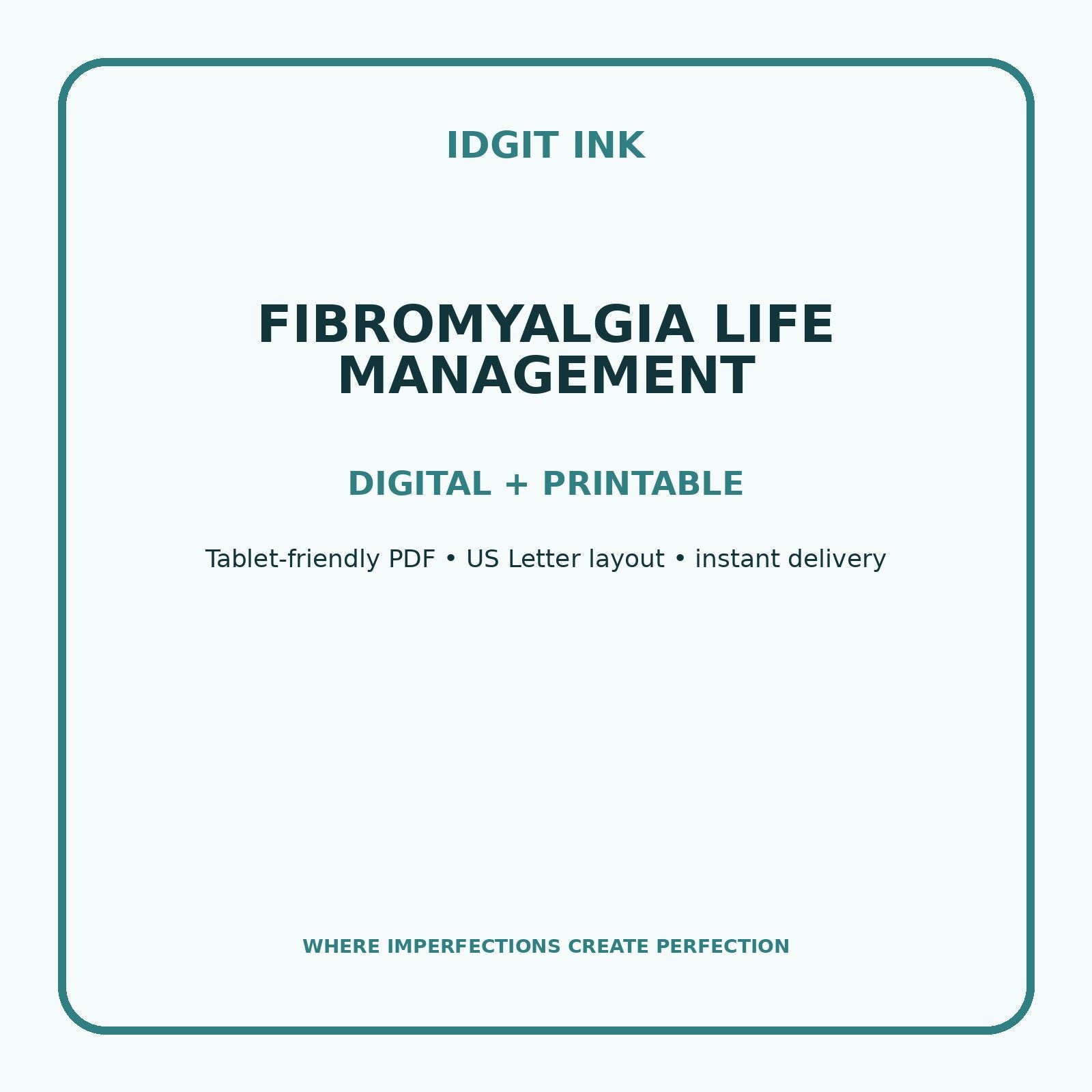 Fibromyalgia Life Management Digital Journal – Deluxe 500-Page Planner — listing image 4 of 4