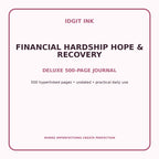 Financial Hardship Hope & Recovery Digital Journal – Deluxe 500-Page Planner — listing image 1 of 4