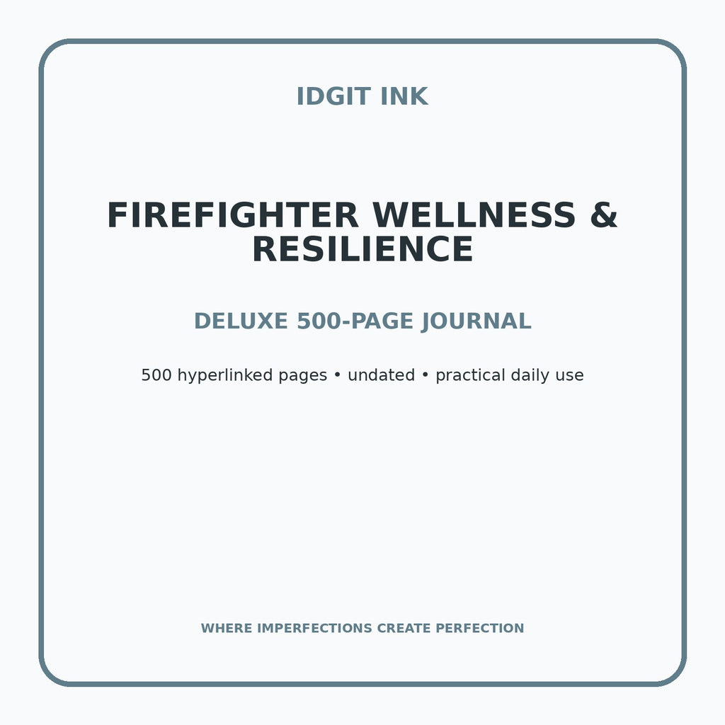 Firefighter Wellness & Resilience Digital Journal – Deluxe 500-Page Planner — listing image 1 of 4