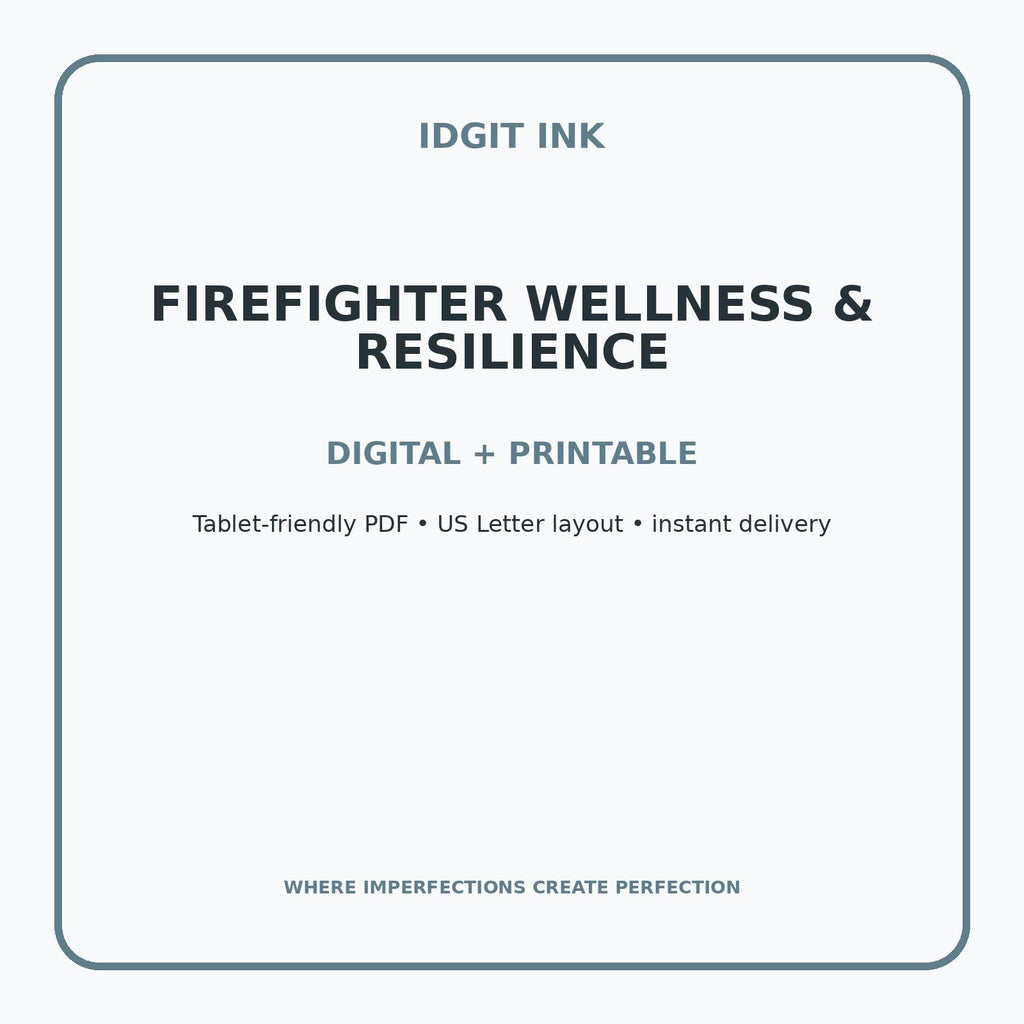 Firefighter Wellness & Resilience Digital Journal – Deluxe 500-Page Planner — listing image 4 of 4