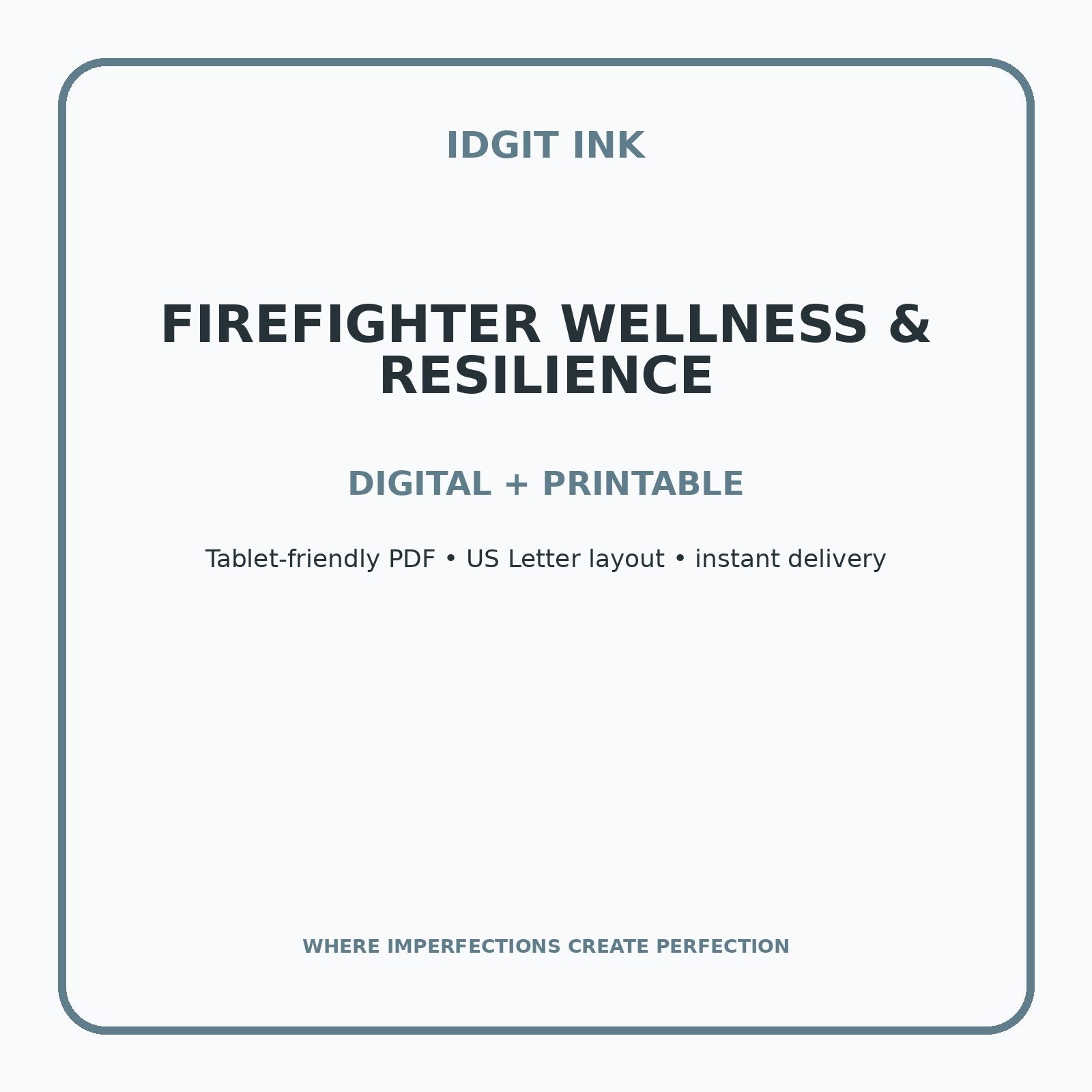Firefighter Wellness & Resilience Digital Journal – Deluxe 500-Page Planner — listing image 4 of 4