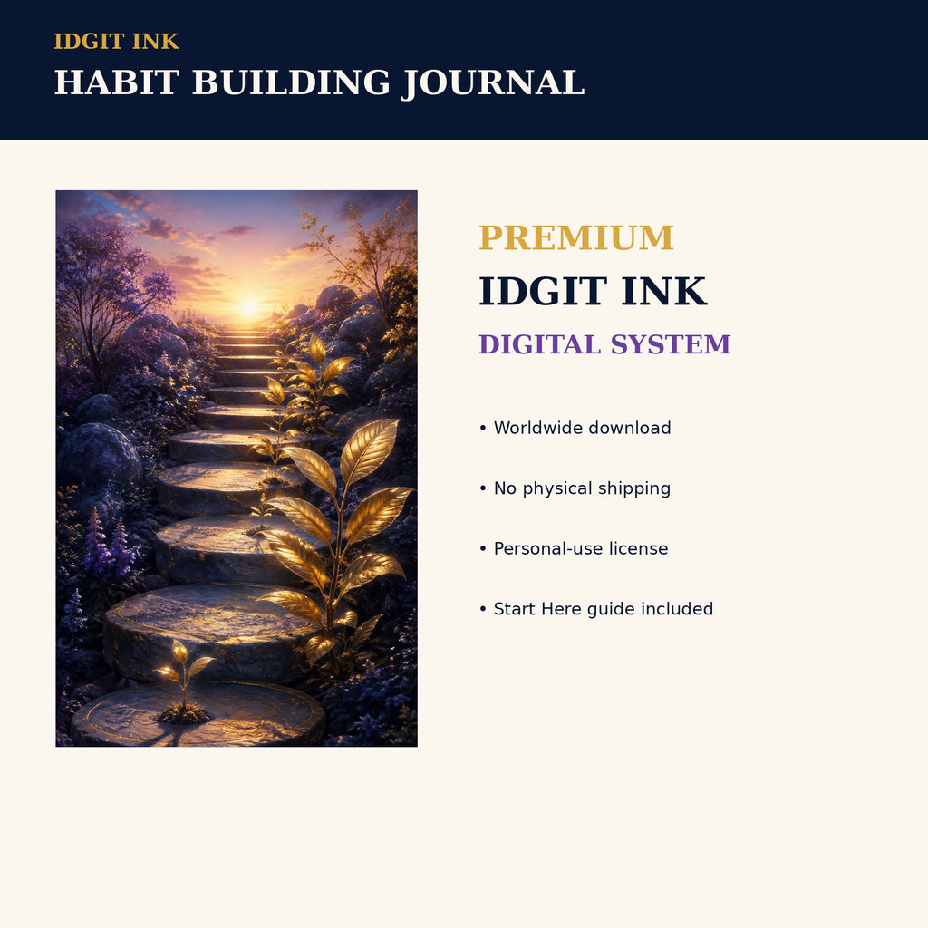 Idgit Ink Habit-Building digital journal — 75 device wallpapers preview