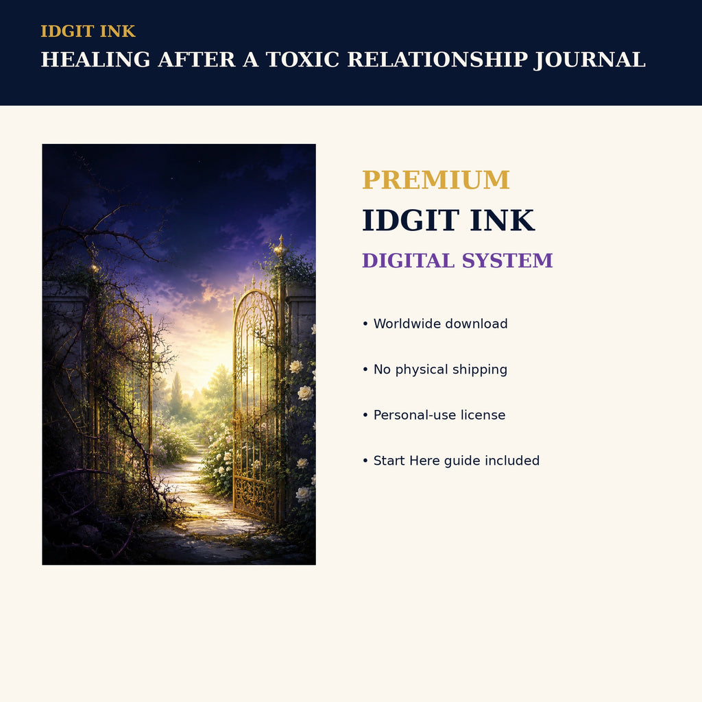 Idgit Ink Healing After a Toxic Relationship digital journal — 75 device wallpapers preview