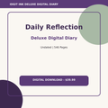 Daily Reflection Deluxe Digital Diary cover and title