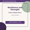 Resilience and Strength Deluxe Digital Diary cover and title