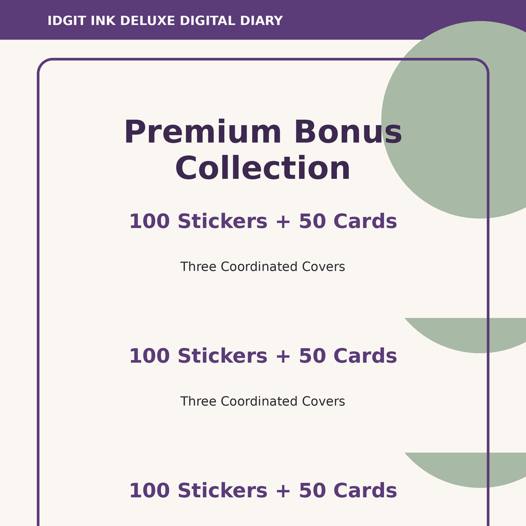 Travel and Vacation digital stickers reflection cards and cover bonuses