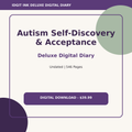 Autism Self-Discovery & Acceptance Deluxe Digital Diary cover and title