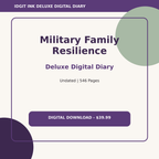 Military Family Resilience Deluxe Digital Diary cover and title