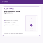 ADHD Productivity Deluxe Digital Planner listing image 1 of 10