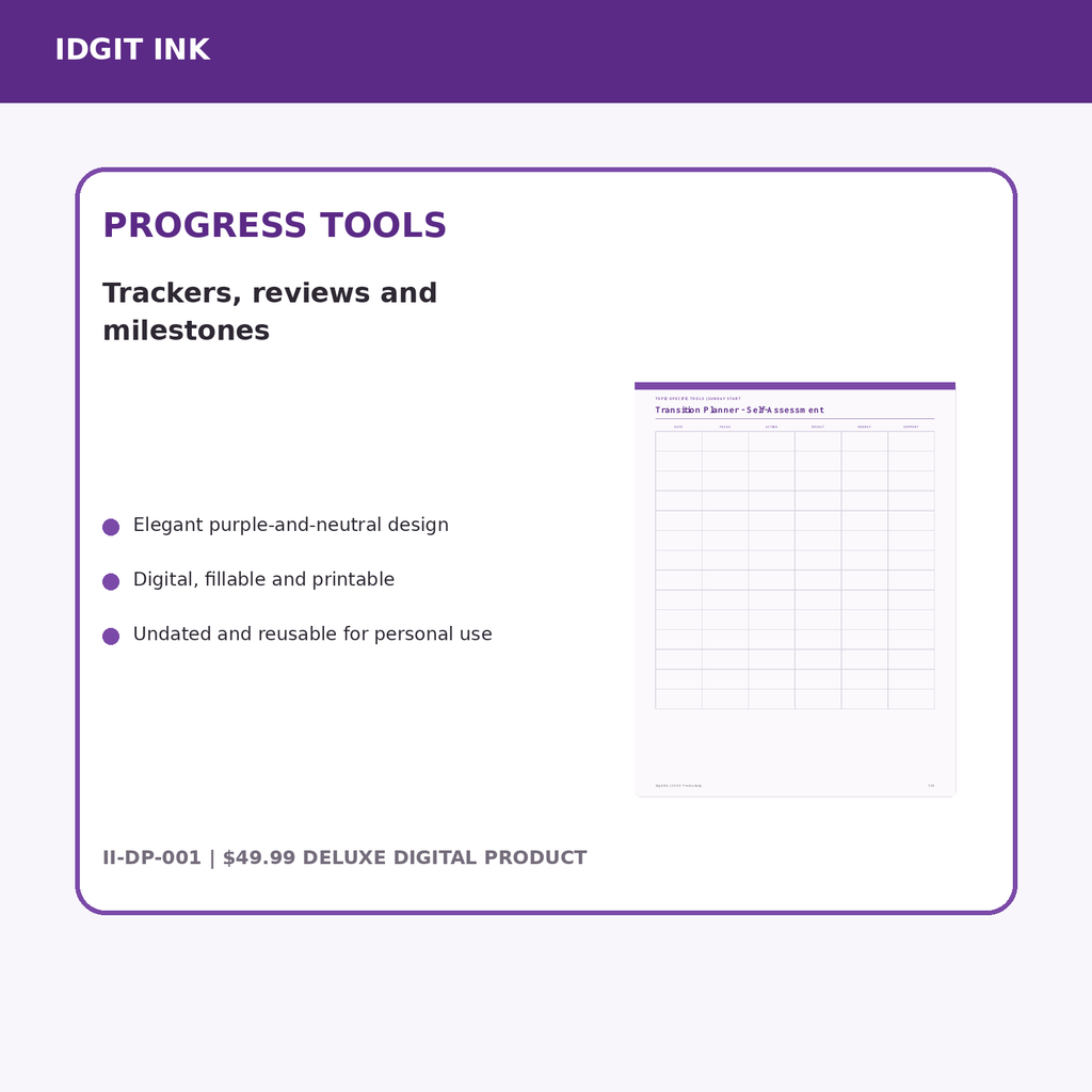 ADHD Productivity Deluxe Digital Planner listing image 7 of 10