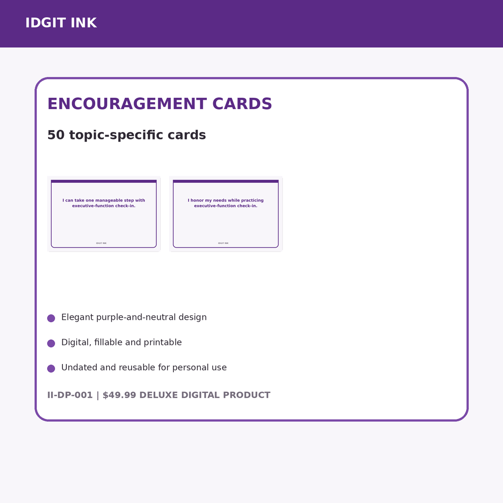 ADHD Productivity Deluxe Digital Planner listing image 9 of 10