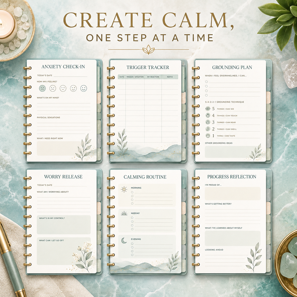 Anxiety Relief Deluxe Digital Planner and Coping Toolkit listing image 6 of 10