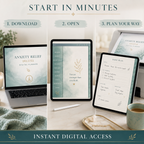 Anxiety Relief Deluxe Digital Planner and Coping Toolkit listing image 7 of 10