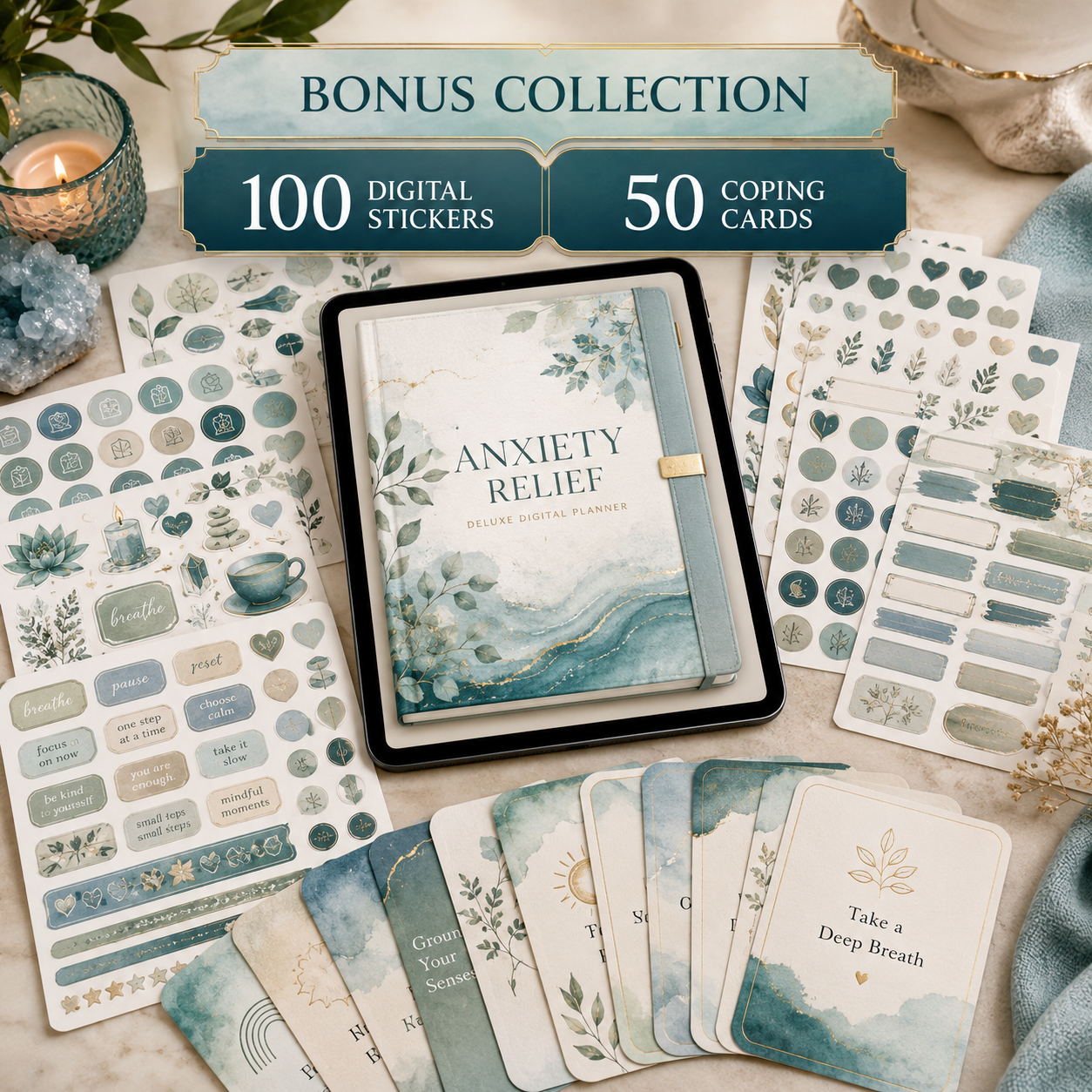 Anxiety Relief Deluxe Digital Planner and Coping Toolkit listing image 8 of 10
