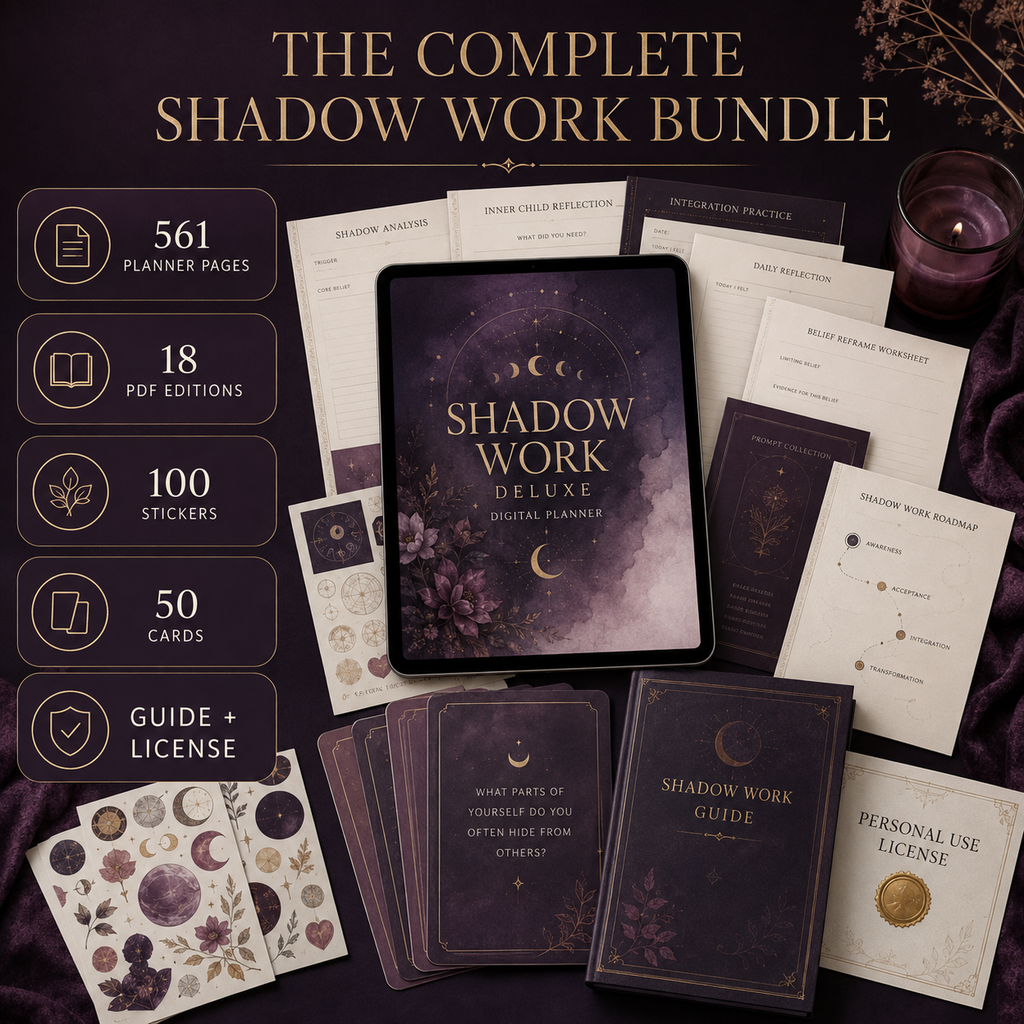 Shadow Work Deluxe Digital Planner and Guided Workbook listing image 7 of 10