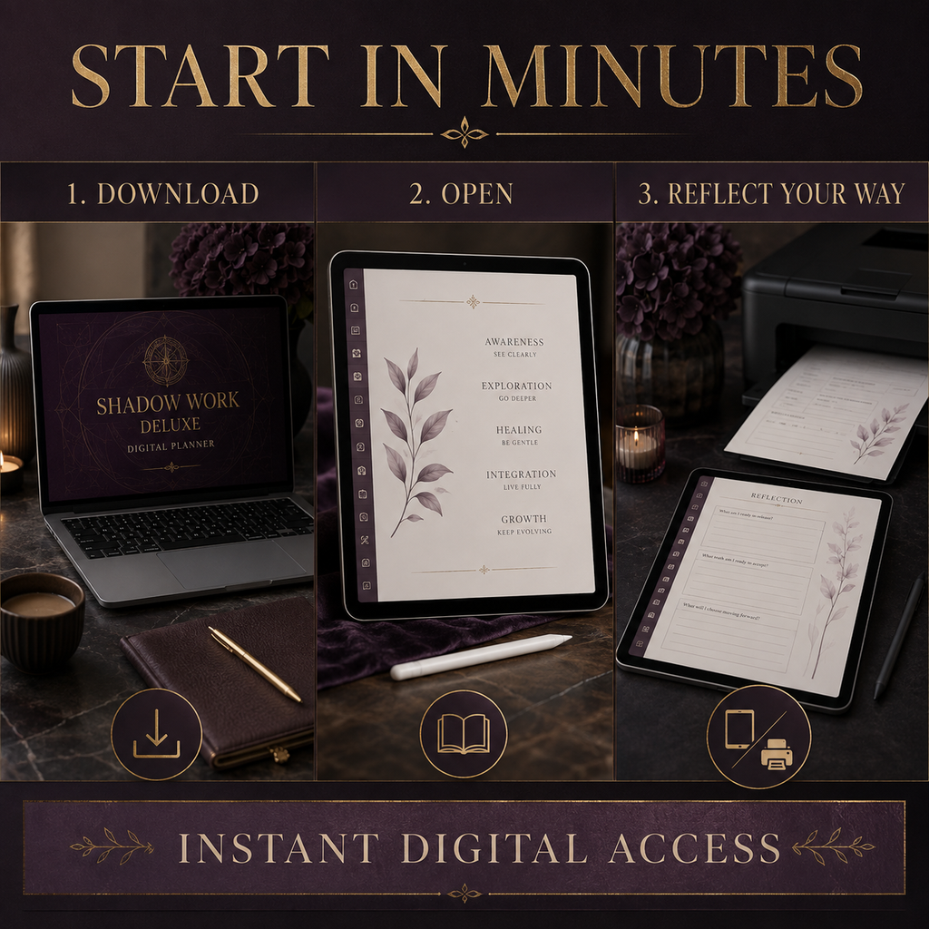 Shadow Work Deluxe Digital Planner and Guided Workbook listing image 9 of 10