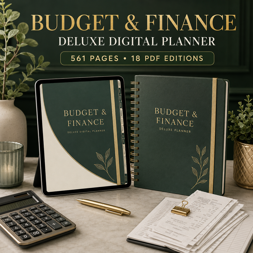 Budget and Personal Finance Deluxe Digital Planner listing image 1 of 10