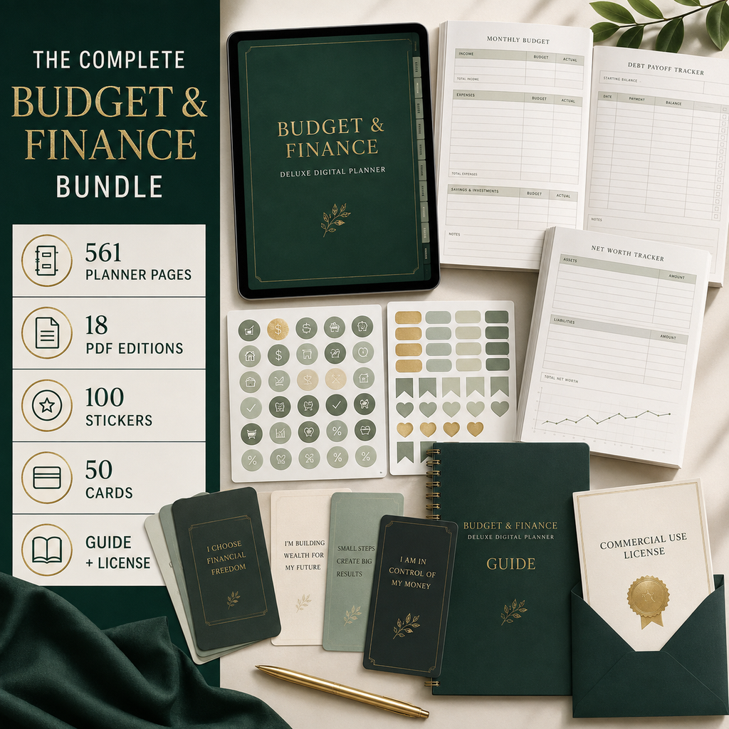 Budget and Personal Finance Deluxe Digital Planner listing image 3 of 10