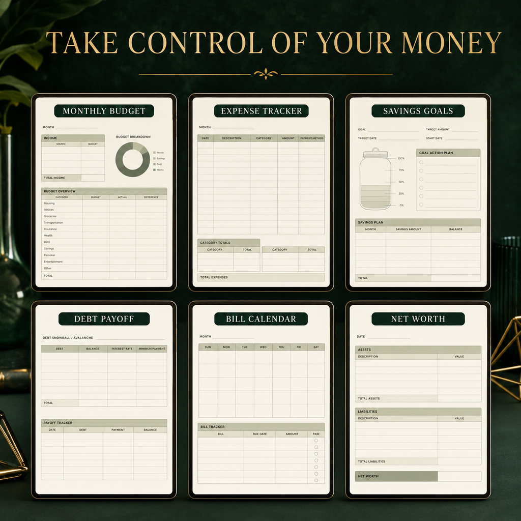 Budget and Personal Finance Deluxe Digital Planner listing image 4 of 10