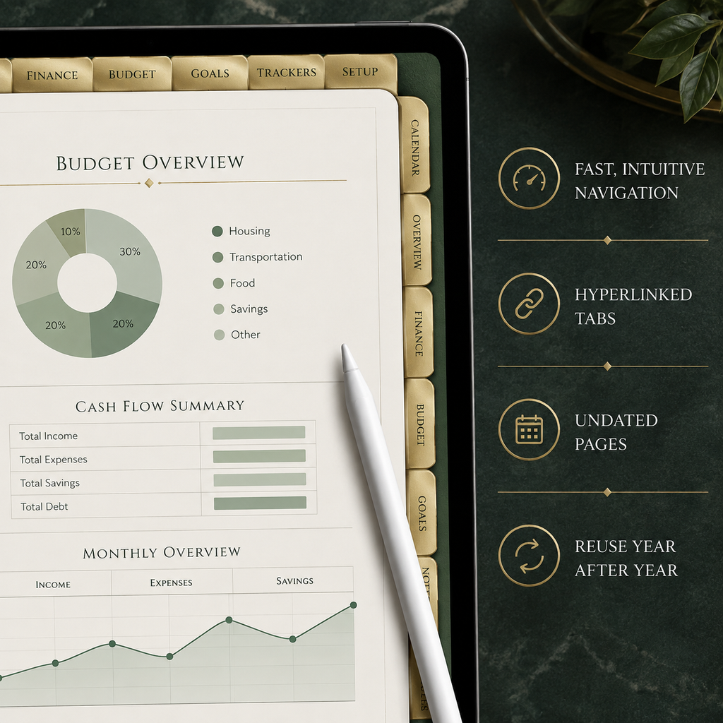 Budget and Personal Finance Deluxe Digital Planner listing image 5 of 10