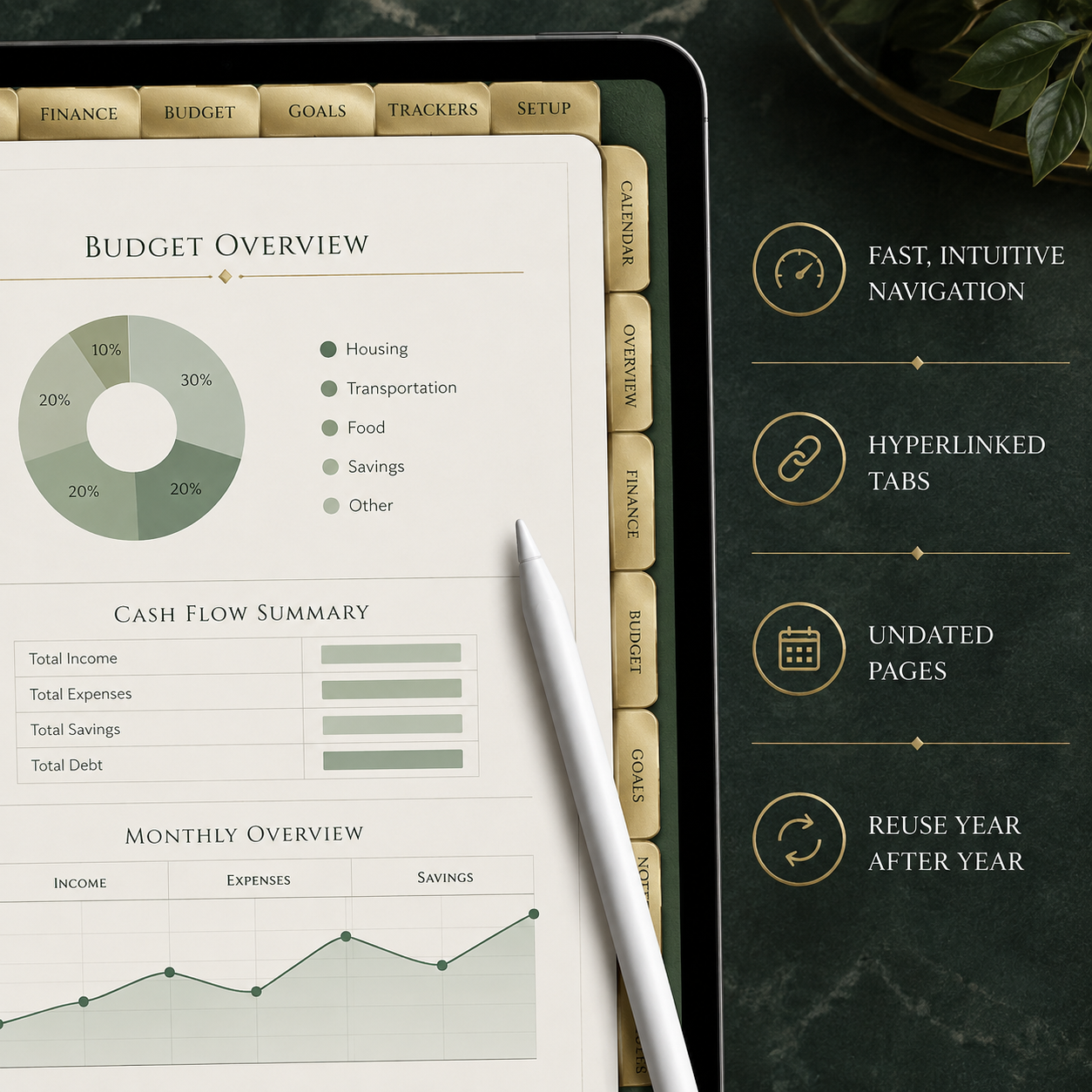 Budget and Personal Finance Deluxe Digital Planner listing image 5 of 10