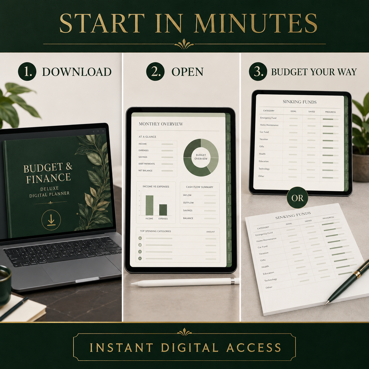 Budget and Personal Finance Deluxe Digital Planner listing image 9 of 10