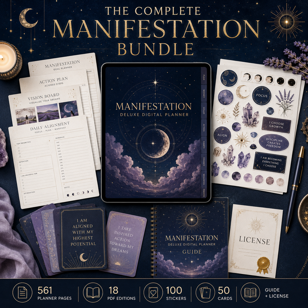 Manifestation and Dream-Life Deluxe Digital Planner listing image 2 of 10