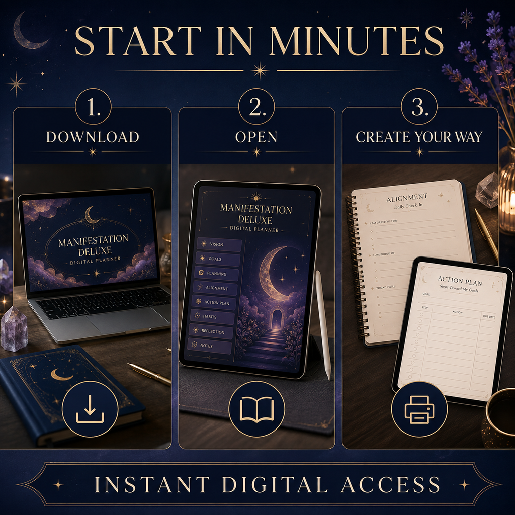 Manifestation and Dream-Life Deluxe Digital Planner listing image 9 of 10