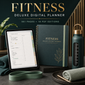 Fitness and Workout Deluxe Digital Planner listing image 1 of 10