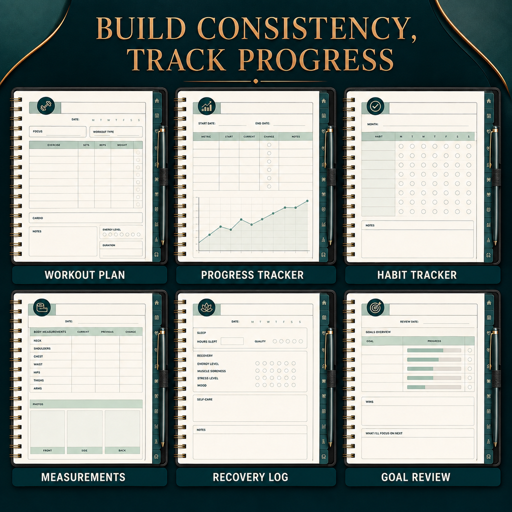 Fitness and Workout Deluxe Digital Planner listing image 5 of 10