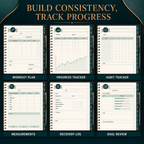 Fitness and Workout Deluxe Digital Planner listing image 5 of 10