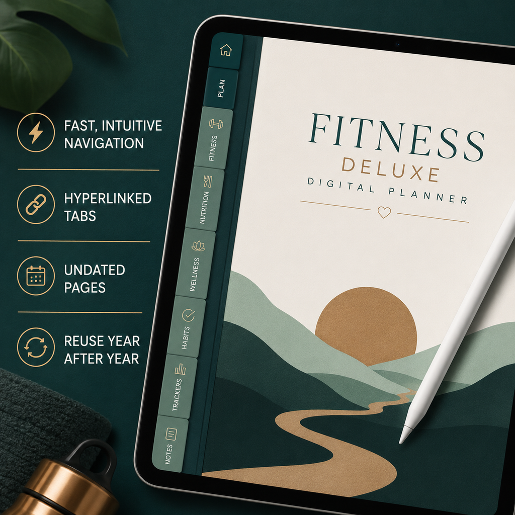 Fitness and Workout Deluxe Digital Planner listing image 6 of 10