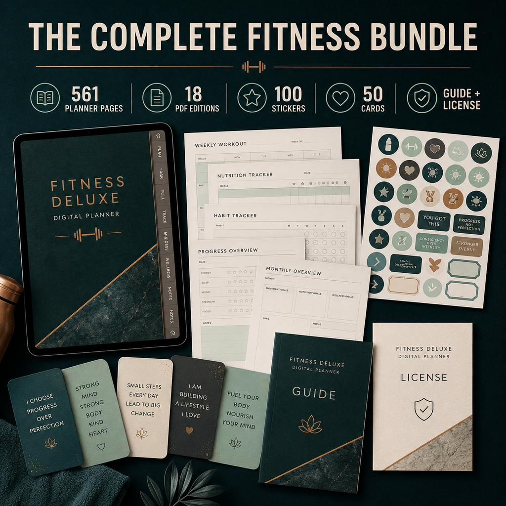 Fitness and Workout Deluxe Digital Planner listing image 7 of 10