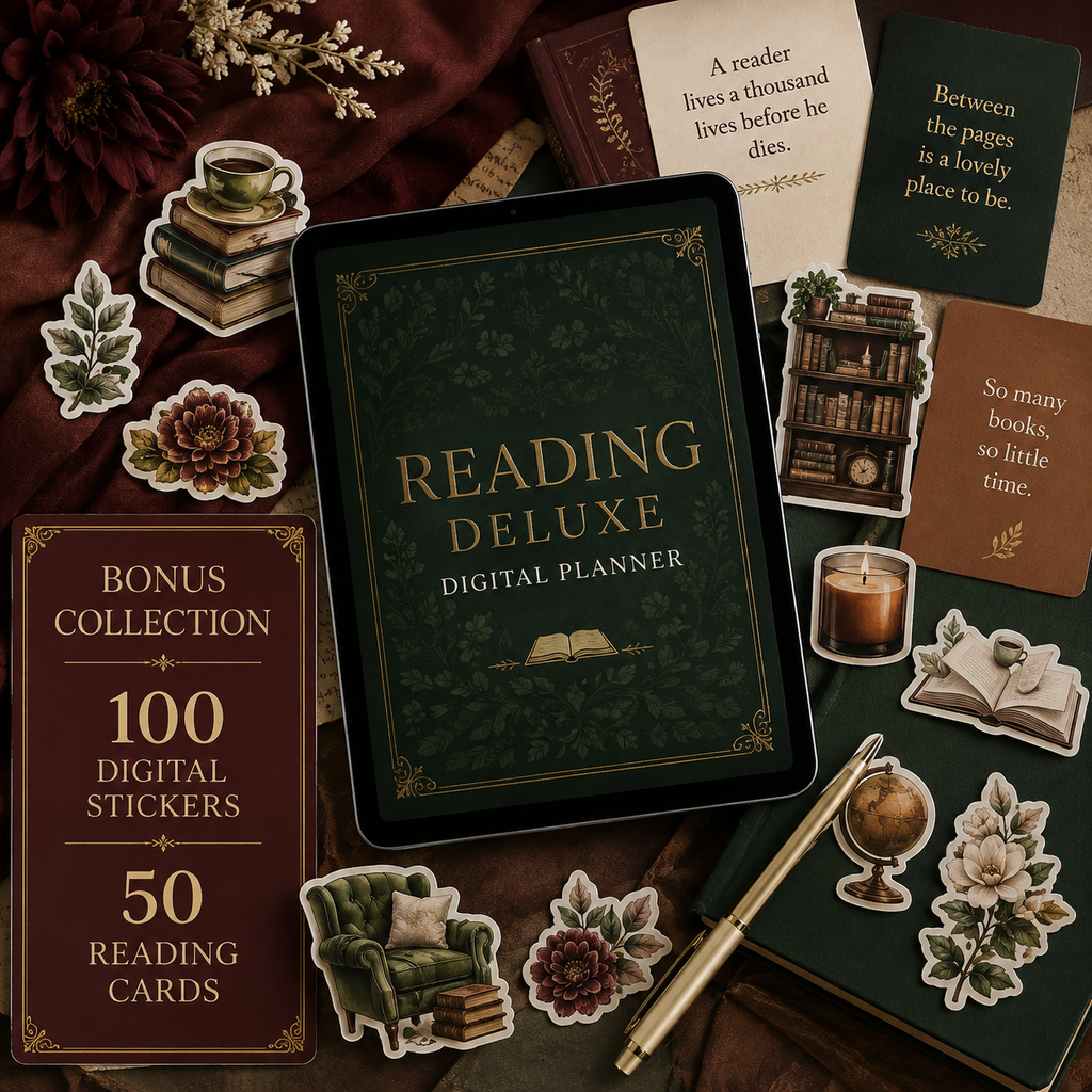 Reading and Book Review Deluxe Digital Planner listing image 6 of 10