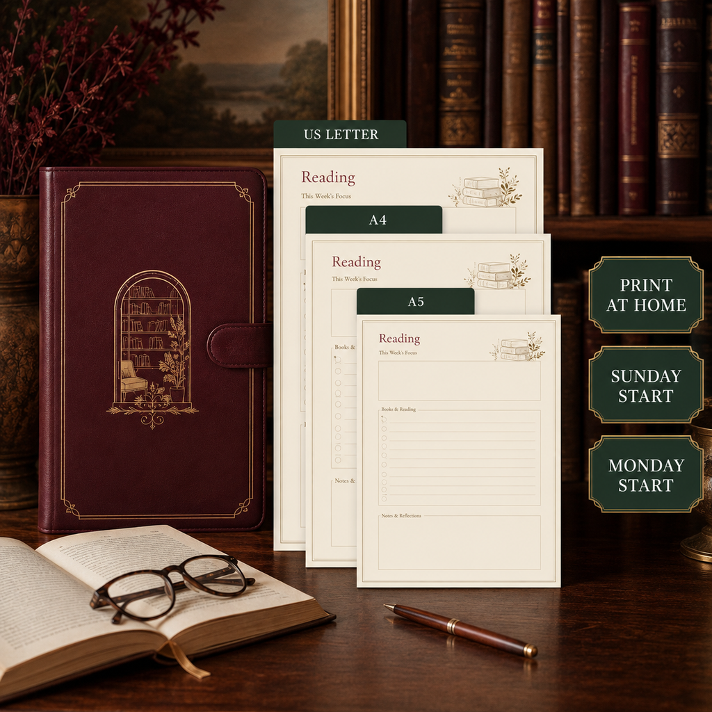 Reading and Book Review Deluxe Digital Planner listing image 7 of 10