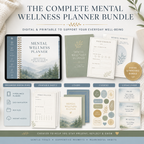 Mental Wellness Check-In Deluxe Digital Planner listing image 2 of 10