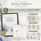 Mental Wellness Check-In Deluxe Digital Planner listing image 7 of 10