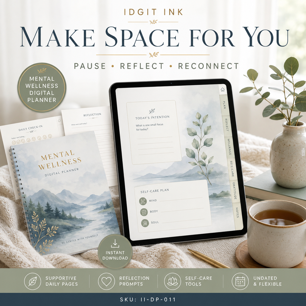 Mental Wellness Check-In Deluxe Digital Planner listing image 10 of 10
