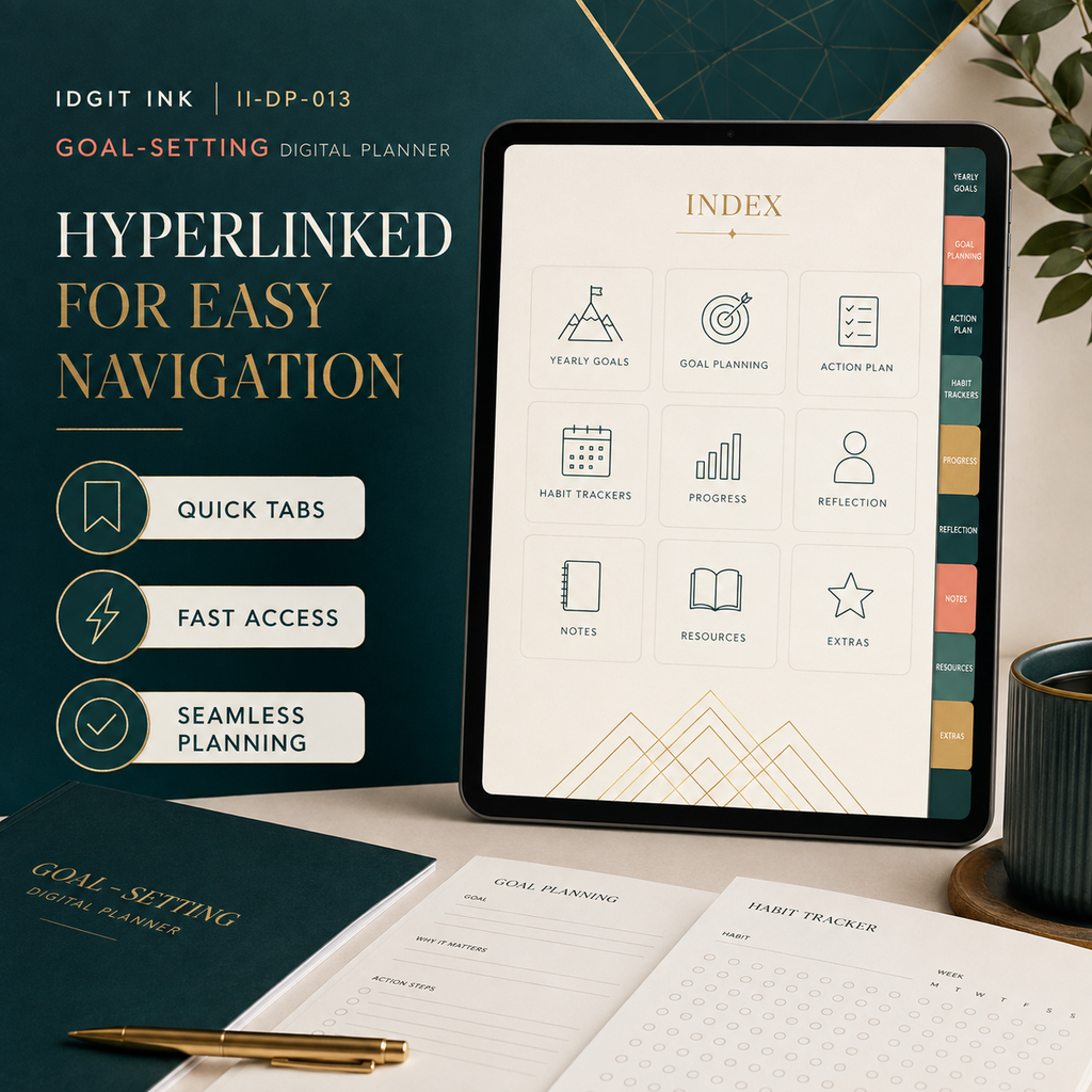 Goal-Setting and Achievement Deluxe Digital Planner listing image 5 of 10
