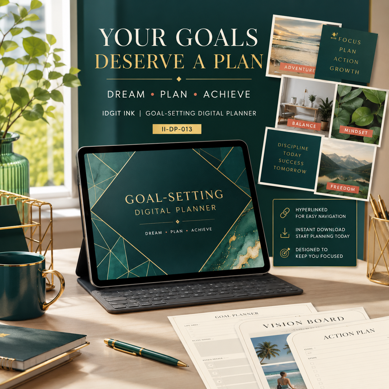 Goal-Setting and Achievement Deluxe Digital Planner listing image 10 of 10