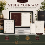 Bible Study Deluxe Digital Planner and Study Toolkit listing image 3 of 10